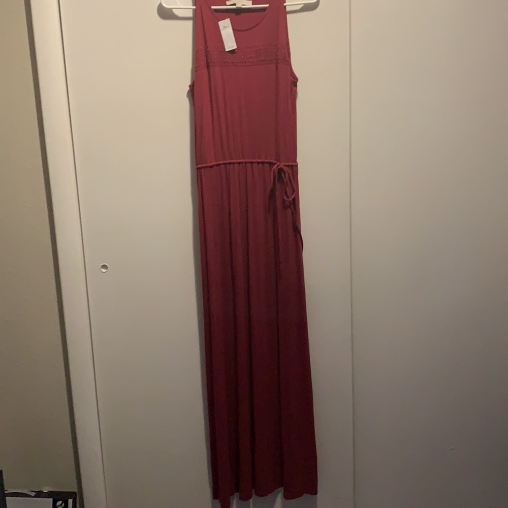 Burgundy Ann Taylor Maxi Dress